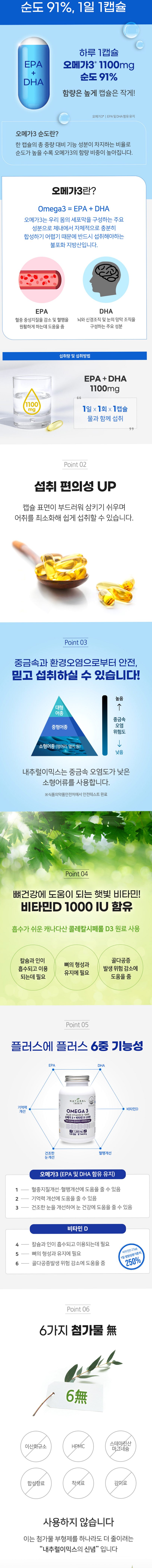 고함량 오메가3 비타민D 1200mg (4개월분) 오메가3 지방산 120캡슐, 1개